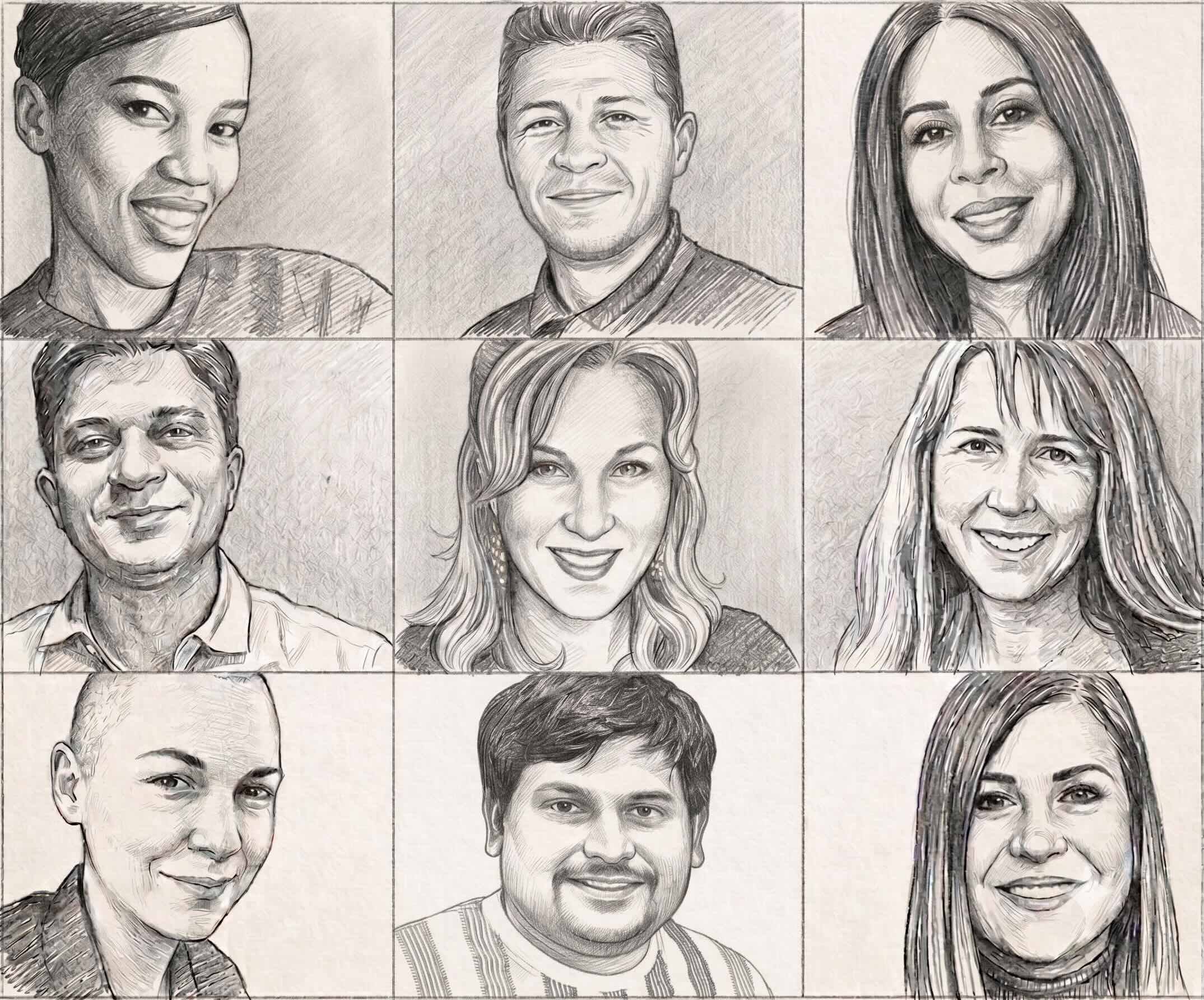 The DigiVino leads: Masego, Erick, Snigdha, Manish, Pamela, Mandy, Dakota, Santu, and Hannah